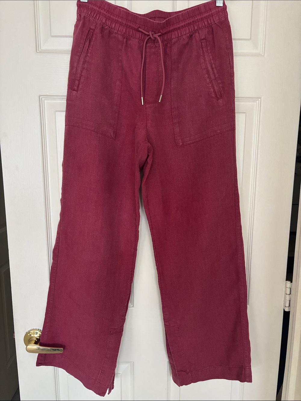 Athleta Linen Pull-On Pants